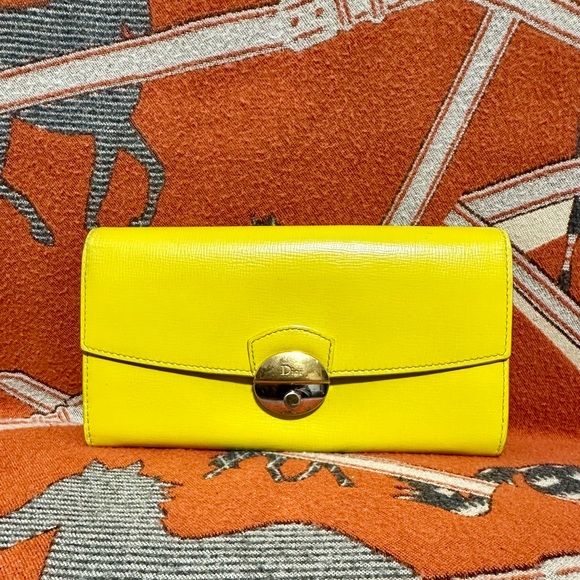 CHRISTIAN DIOR ❤️🌟 LONG WALLET ⭐️ - Picture 1 of 10